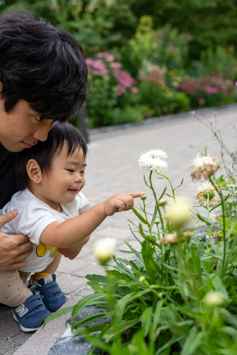 「這是什麼花？」伸出手的瞬間