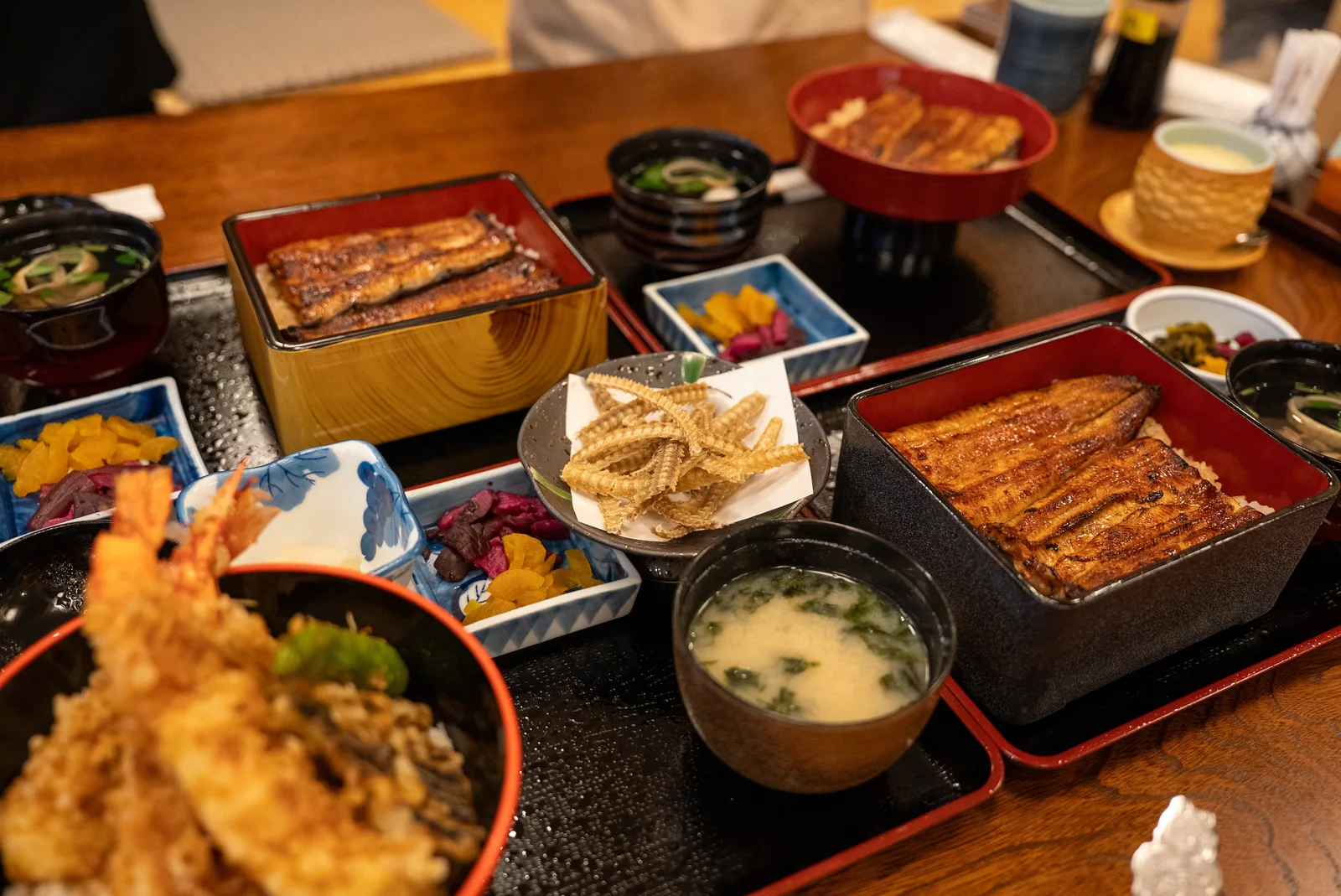 鰻魚飯與天婦羅定食